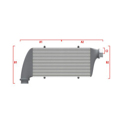 Performance intercooler Wagner na míru 550mm x 400mm x 100mm