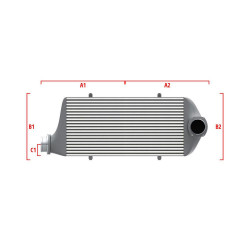 Performance intercooler Wagner na míru 550mm x 400mm x 100mm