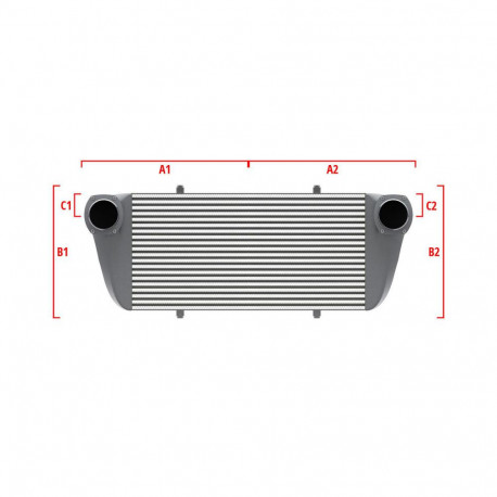 Na míru Competition intercooler Wagner na míru 550mm x 400mm x 100mm | race-shop.cz