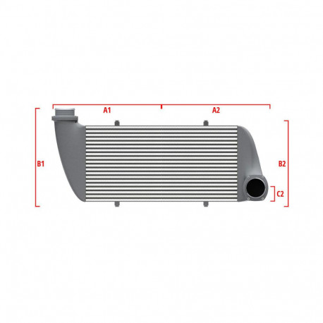 Na míru Performance intercooler Wagner na míru 650mm x 400mm x 100mm | race-shop.cz