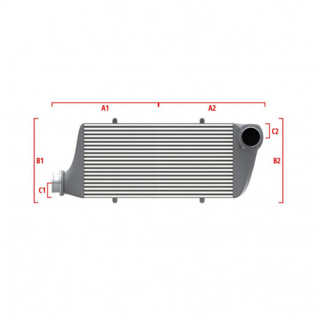 Na míru Performance intercooler Wagner na míru 650mm x 400mm x 100mm | race-shop.cz