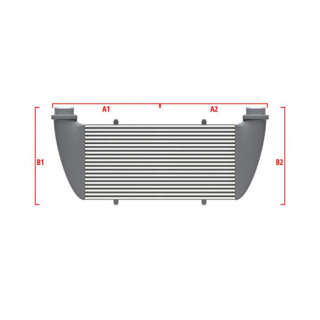 Na míru Performance intercooler Wagner na míru 500mm x 205mm x 80mm | race-shop.cz