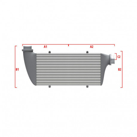 Na míru Performance intercooler Wagner na míru 500mm x 205mm x 80mm | race-shop.cz