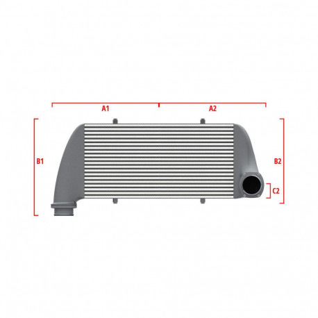 Na míru Performance intercooler Wagner na míru 700mm x 205mm x 80mm | race-shop.cz