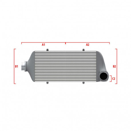 Na míru Competition intercooler Wagner na míru 700mm x 205mm x 80mm | race-shop.cz