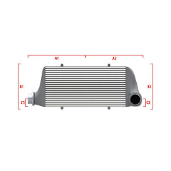 Performance intercooler Wagner na míru 700mm x 205mm x 80mm