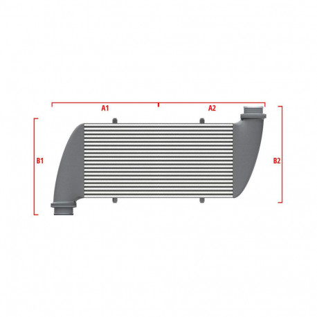 Na míru Competition intercooler Wagner na míru 700mm x 300mm x 90mm | race-shop.cz