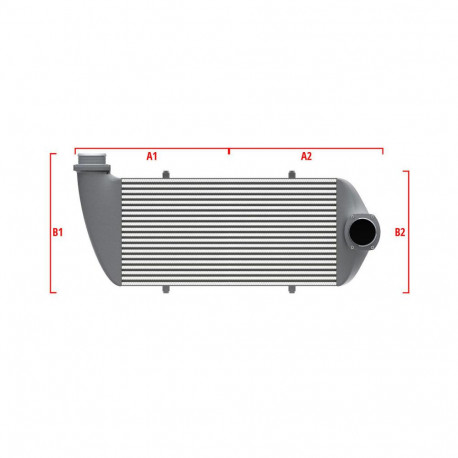 Na míru Competition intercooler Wagner na míru 500mm x 205mm x 80mm | race-shop.cz