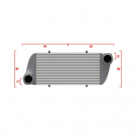 Na míru Performance intercooler Wagner na míru 600mm x 300mm x 90mm | race-shop.cz