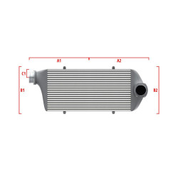 Performance intercooler Wagner na míru 600mm x 205mm x 80mm