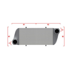Competition intercooler Wagner na míru 500mm x 400mm x 100mm