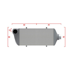 Competition intercooler Wagner na míru 500mm x 205mm x 80mm