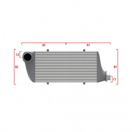 Na míru Performance intercooler Wagner na míru 600mm x 300mm x 90mm | race-shop.cz