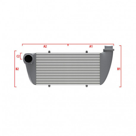 Na míru Competition intercooler Wagner na míru 550mm x 400mm x 100mm | race-shop.cz