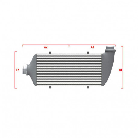 Na míru Competition intercooler Wagner na míru 600mm x 205mm x 80mm | race-shop.cz