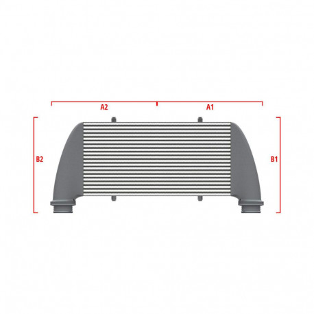 Na míru Competition intercooler Wagner na míru 500mm x 400mm x 100mm | race-shop.cz