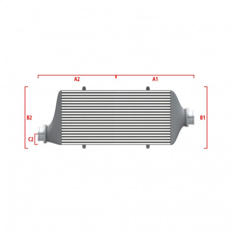 Na míru Competition intercooler Wagner na míru 500mm x 400mm x 100mm | race-shop.cz