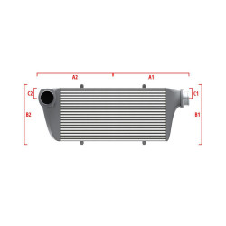 Competition intercooler Wagner na míru 500mm x 205mm x 80mm