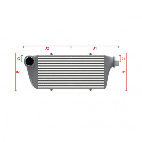 Na míru Performance intercooler Wagner na míru 600mm x 205mm x 80mm | race-shop.cz