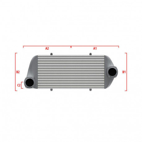 Na míru Performance intercooler Wagner na míru 600mm x 205mm x 80mm | race-shop.cz