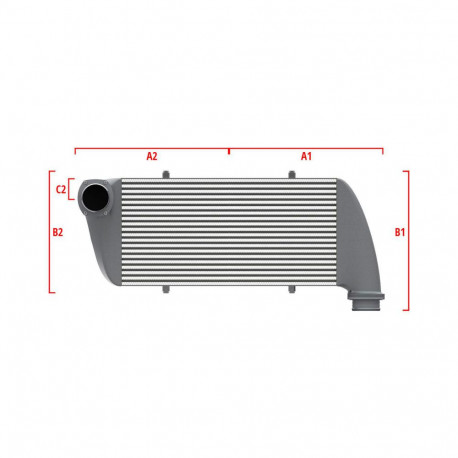 Na míru Competition intercooler Wagner na míru 700mm x 205mm x 80mm | race-shop.cz