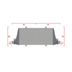 Performance intercooler Wagner na míru 700mm x 205mm x 80mm