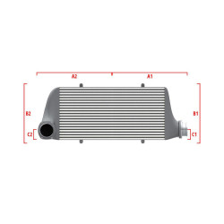Competition intercooler Wagner na míru 700mm x 205mm x 80mm