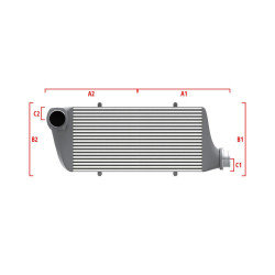 Performance intercooler Wagner na míru 500mm x 300mm x 90mm