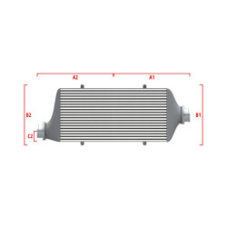 Competition intercooler Wagner na míru 500mm x 300mm x 90mm