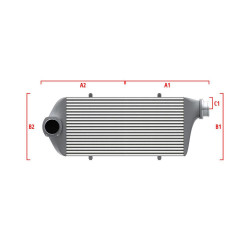 Competition intercooler Wagner na míru 500mm x 300mm x 90mm