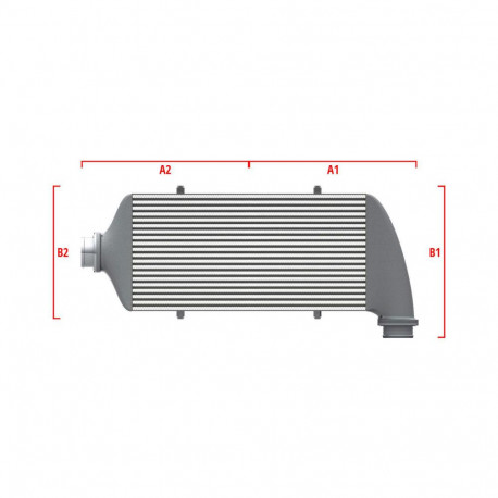 Na míru Competition intercooler Wagner na míru 600mm x 300mm x 90mm | race-shop.cz