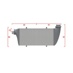 Performance intercooler Wagner na míru 600mm x 300mm x 90mm