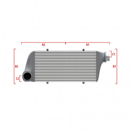 Na míru Competition intercooler Wagner na míru 700mm x 300mm x 90mm | race-shop.cz