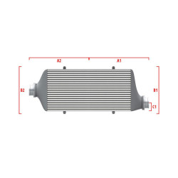 Performance intercooler Wagner na míru 500mm x 400mm x 100mm