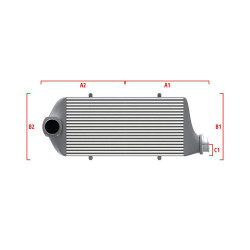 Competition intercooler Wagner na míru 500mm x 400mm x 100mm