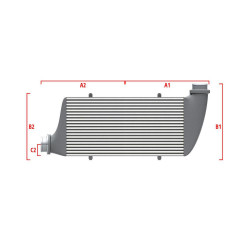 Performance intercooler Wagner na míru 500mm x 400mm x 100mm