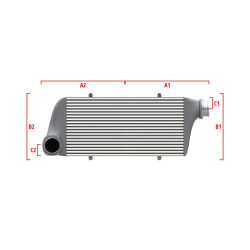 Competition intercooler Wagner na míru 500mm x 400mm x 100mm