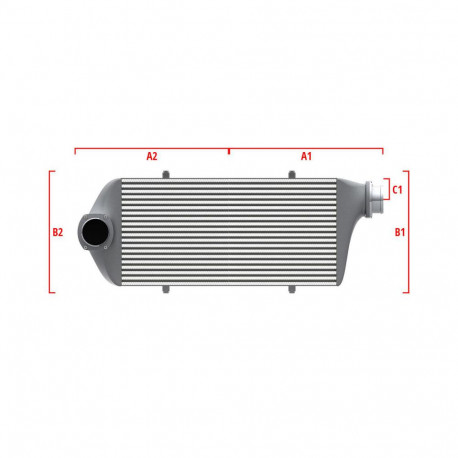 Na míru Performance intercooler Wagner na míru 650mm x 400mm x 100mm | race-shop.cz