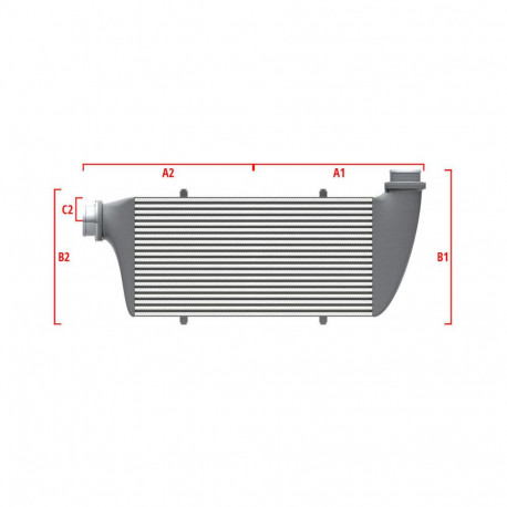 Na míru Performance intercooler Wagner na míru 600mm x 300mm x 90mm | race-shop.cz