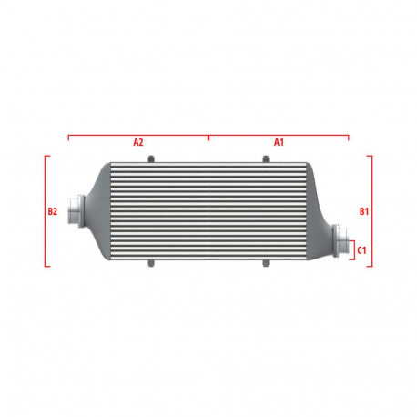 Na míru Competition intercooler Wagner na míru 500mm x 400mm x 100mm | race-shop.cz