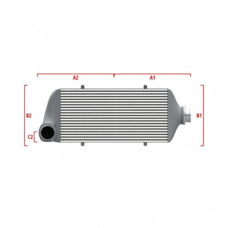 Na míru Performance intercooler Wagner na míru 600mm x 205mm x 80mm | race-shop.cz