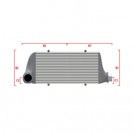 Na míru Performance intercooler Wagner na míru 600mm x 300mm x 90mm | race-shop.cz