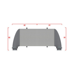 Performance intercooler Wagner na míru 700mm x 300mm x 90mm