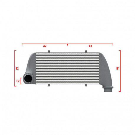 Na míru Competition intercooler Wagner na míru 500mm x 400mm x 100mm | race-shop.cz
