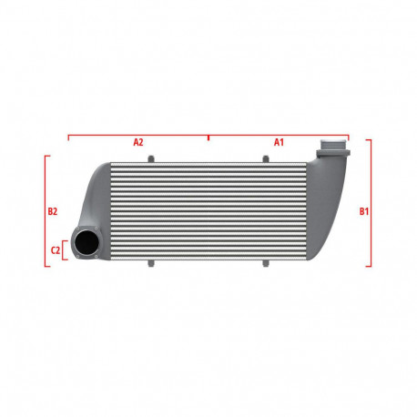 Na míru Competition intercooler Wagner na míru 500mm x 400mm x 100mm | race-shop.cz