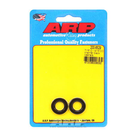 Pevnostní šrouby 7/16 ID 13/16 "OD .120" TH Úkos. černé podložky "(2ks) | race-shop.cz