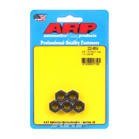 Pevnostní šrouby ARP 3 / 8-16 "černé hex sada matic" (5ks) | race-shop.cz