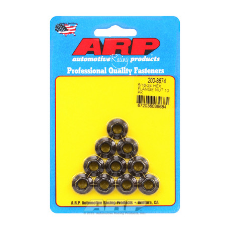 Pevnostní šrouby ARP příruba sada matic 5 / 16-24 Hex 10 balení | race-shop.cz