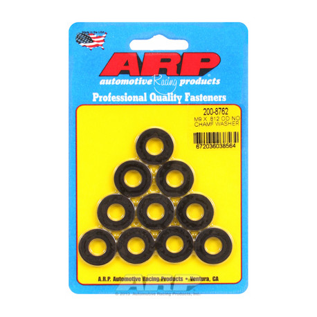 Pevnostní šrouby ARP podložka M9 ID 0.812 OD černé 10 balení | race-shop.cz
