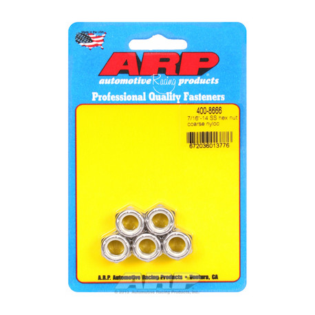 Pevnostní šrouby 7/16 "- 14 SS nyloc hex sada matic" (5ks) | race-shop.cz